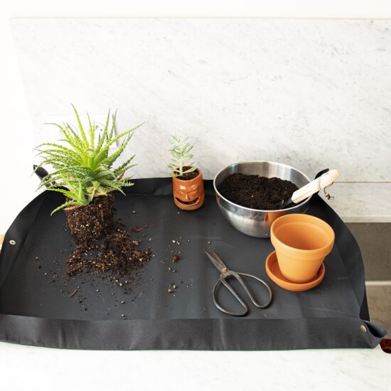 Potting tarp for urban gardening
