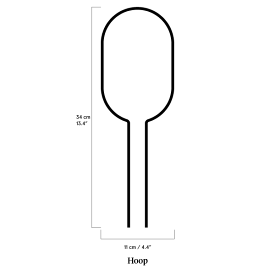 Hoop Botanopia Mini Plant stakes - Size diagram