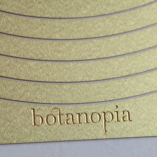 Gold Brass Chain logo by Botanopia